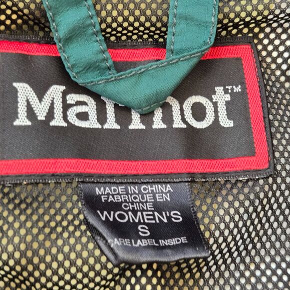 Marmot GORE-TEX Waterproof Shell Vented Hooded Jacket Womens Sz S Ski Winter Vtg - Picture 9 of 14